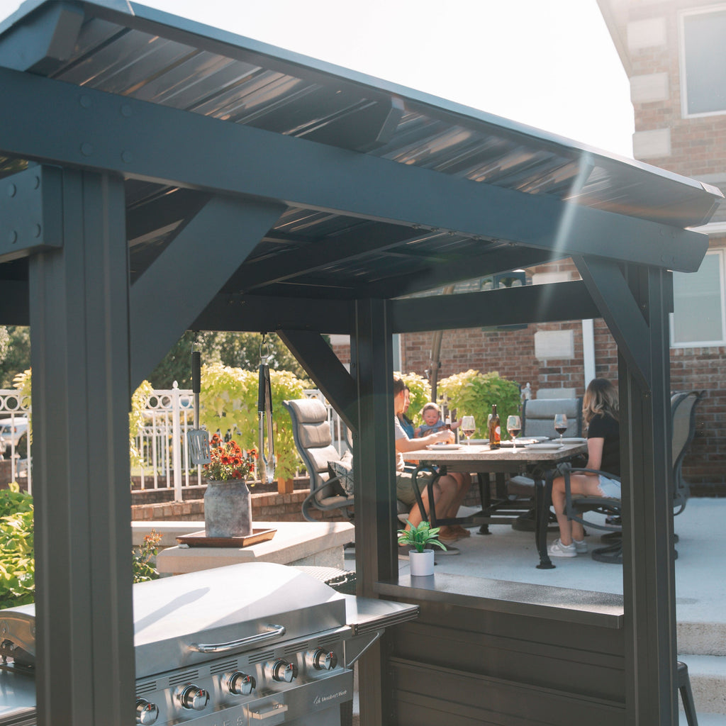 2.6m x 1.6m (8ft x 5ft) Rockport Grill/BBQ Gazebo