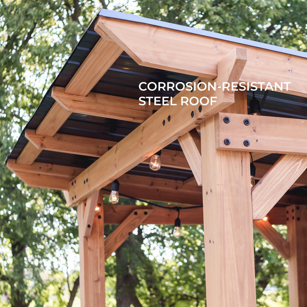 2.6m x 1.9m (8ft x 6ft) Cedar Springs Outdoor Bar