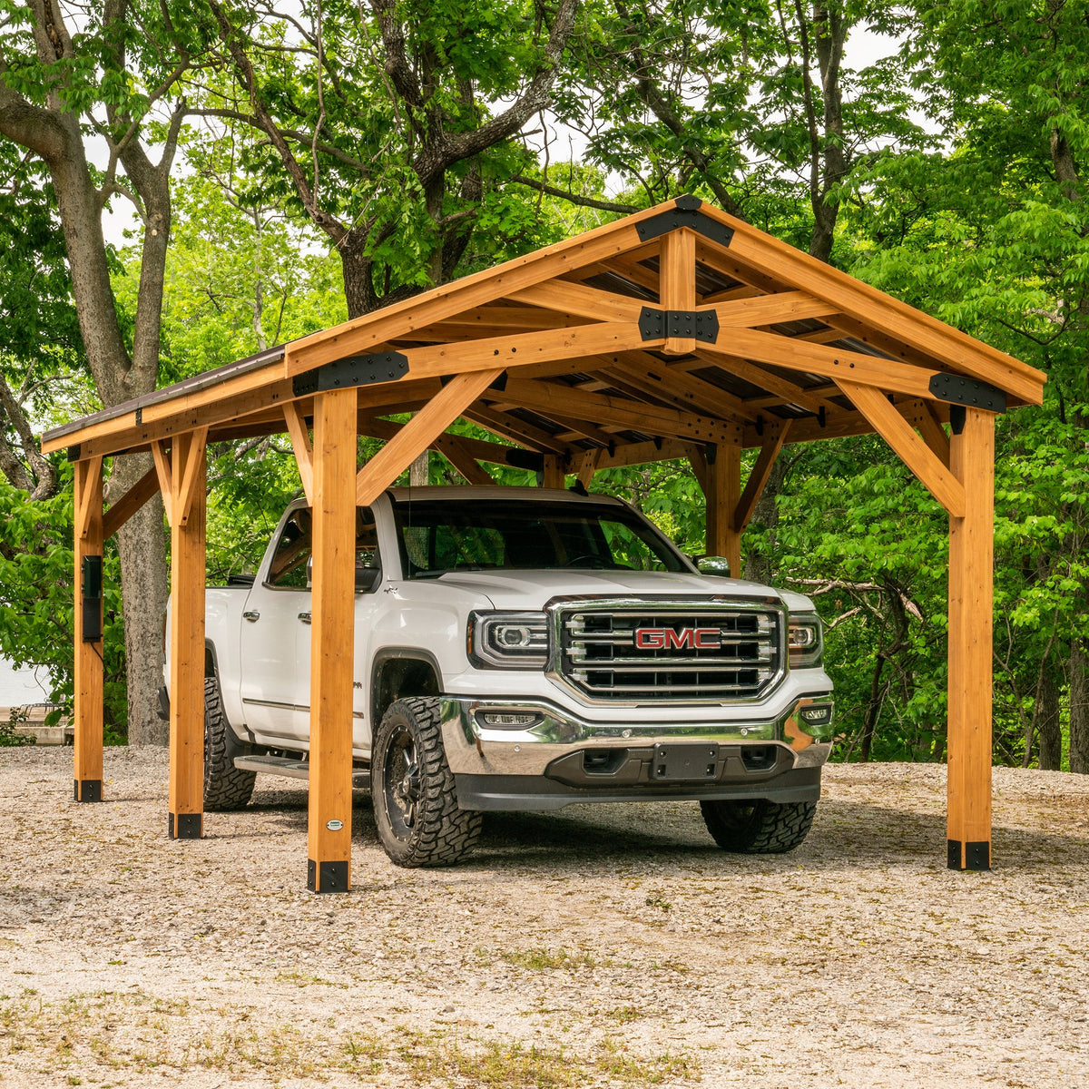6.1m x 3.7m (20ft x 12ft) Norwood Gazebo/Carport